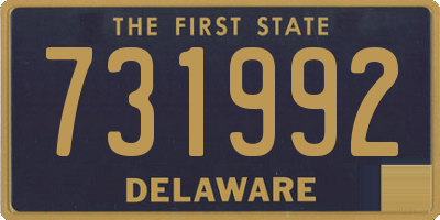 DE license plate 731992