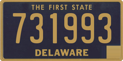 DE license plate 731993