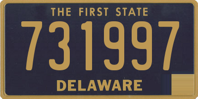 DE license plate 731997