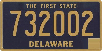 DE license plate 732002