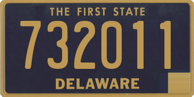 DE license plate 732011