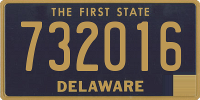 DE license plate 732016
