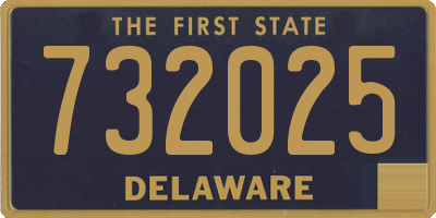 DE license plate 732025