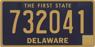 DE license plate 732041