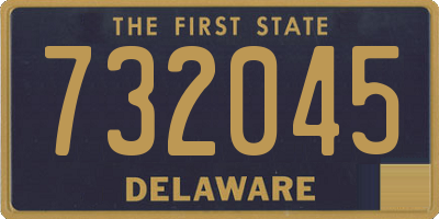 DE license plate 732045