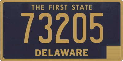 DE license plate 73205
