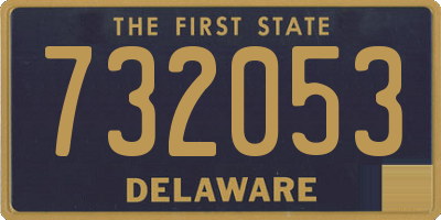 DE license plate 732053