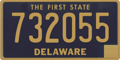 DE license plate 732055