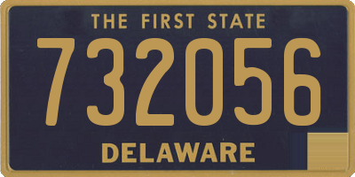 DE license plate 732056