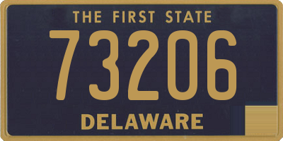 DE license plate 73206