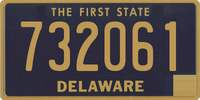 DE license plate 732061