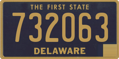 DE license plate 732063