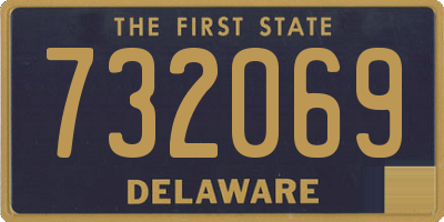 DE license plate 732069