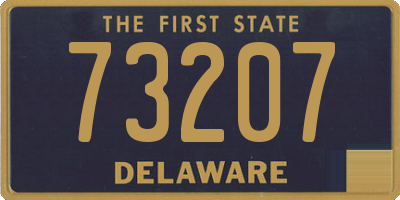 DE license plate 73207