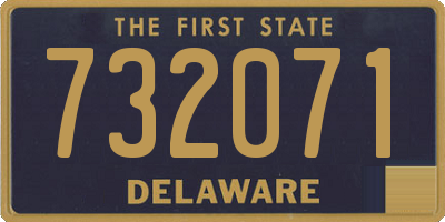 DE license plate 732071