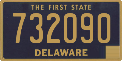 DE license plate 732090