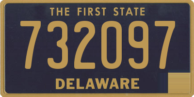 DE license plate 732097