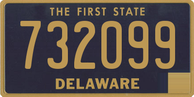 DE license plate 732099