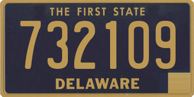 DE license plate 732109