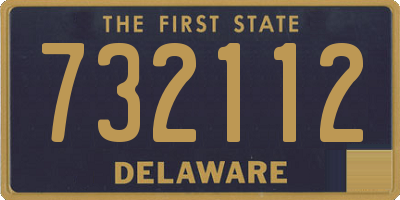 DE license plate 732112