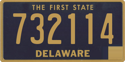 DE license plate 732114