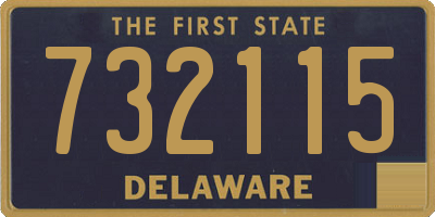 DE license plate 732115