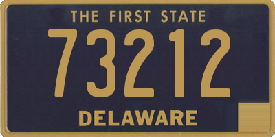 DE license plate 73212