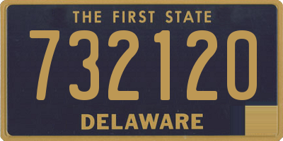 DE license plate 732120
