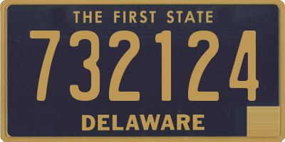 DE license plate 732124