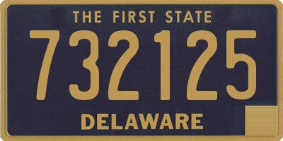 DE license plate 732125