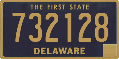 DE license plate 732128