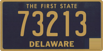 DE license plate 73213