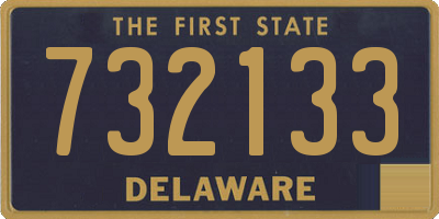 DE license plate 732133