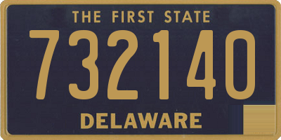 DE license plate 732140