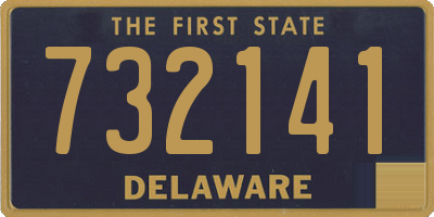 DE license plate 732141
