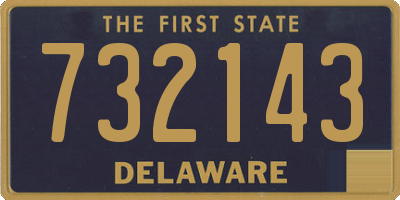 DE license plate 732143
