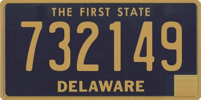 DE license plate 732149