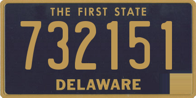 DE license plate 732151