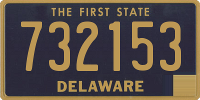 DE license plate 732153