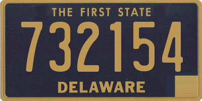 DE license plate 732154