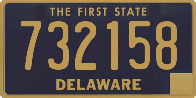 DE license plate 732158