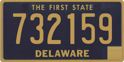 DE license plate 732159