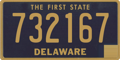 DE license plate 732167