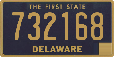 DE license plate 732168