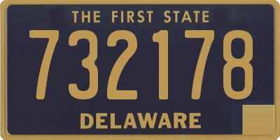 DE license plate 732178