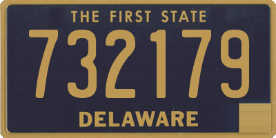 DE license plate 732179
