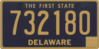 DE license plate 732180