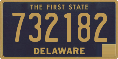 DE license plate 732182
