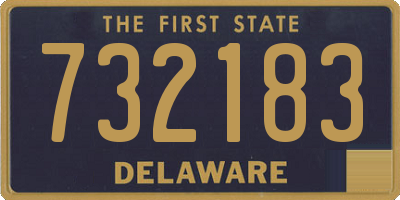 DE license plate 732183