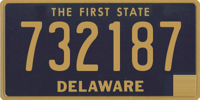 DE license plate 732187